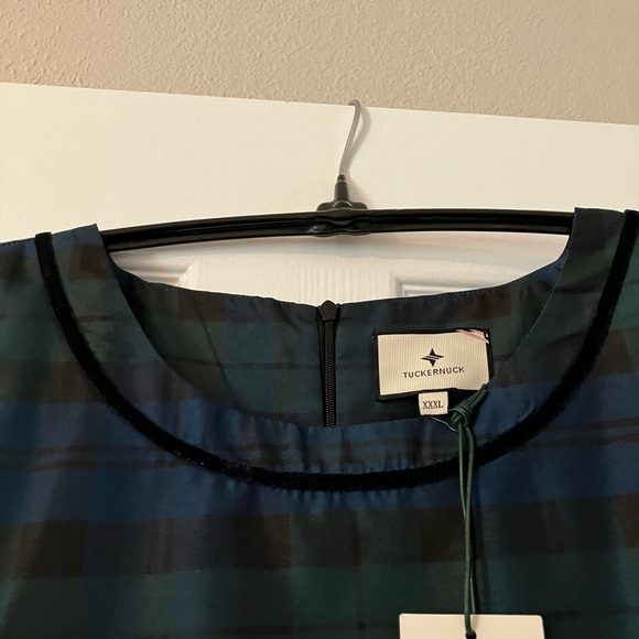 Tuckernuck Black, Blue & Green Plaid Maxi Dress - Picture 6 of 10